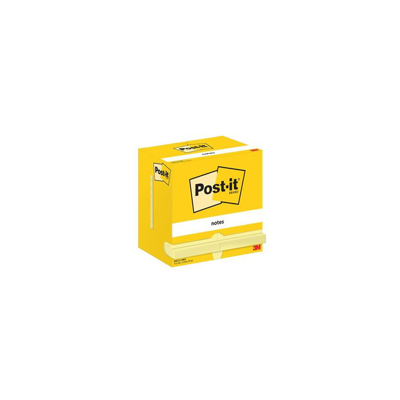 Notisar Post-it 635 Linjerat Gul 76x127mm 12 st/fp