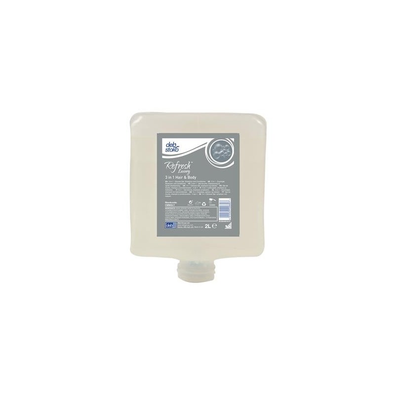 Schampo/Dusch 4/fp Deb Refresh Luxury 3in1 Hair&Body 2L