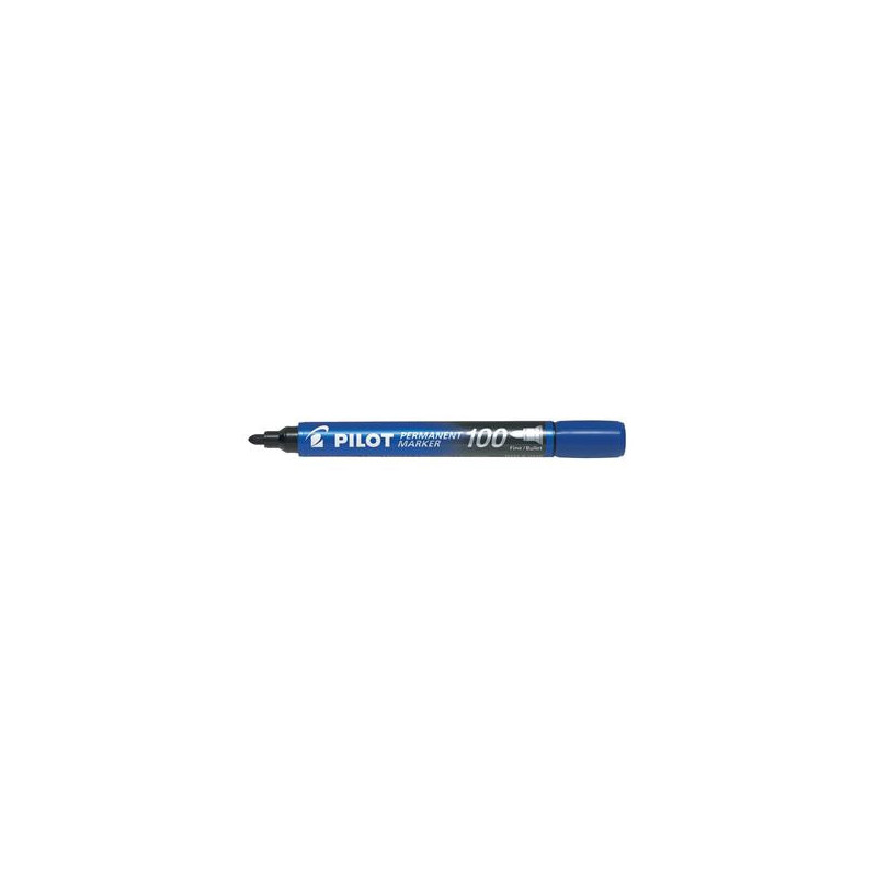 Märkpenna Pilot 100 Rund 1-4mm Blå 20 st/fp