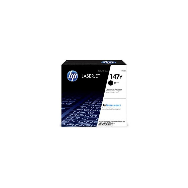 Lasertoner HP 147Y 42000sid W1470Y Svart
