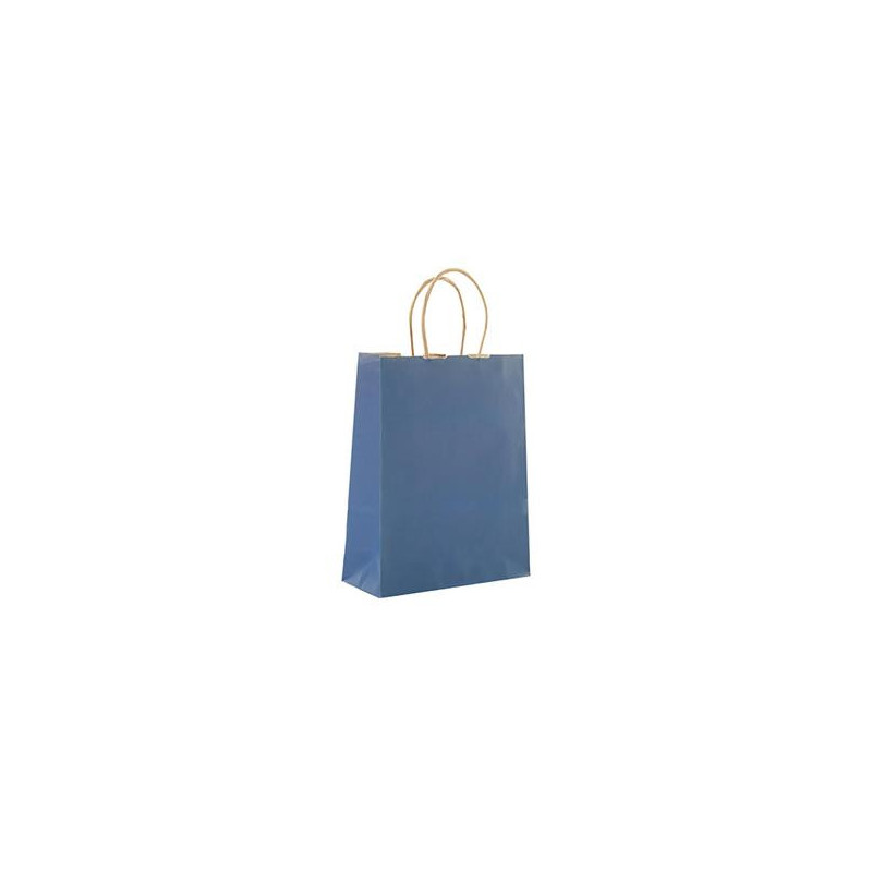 Bärkasse Papp Tvinn 250/krt Handtag Denimblå 320x140x420mm