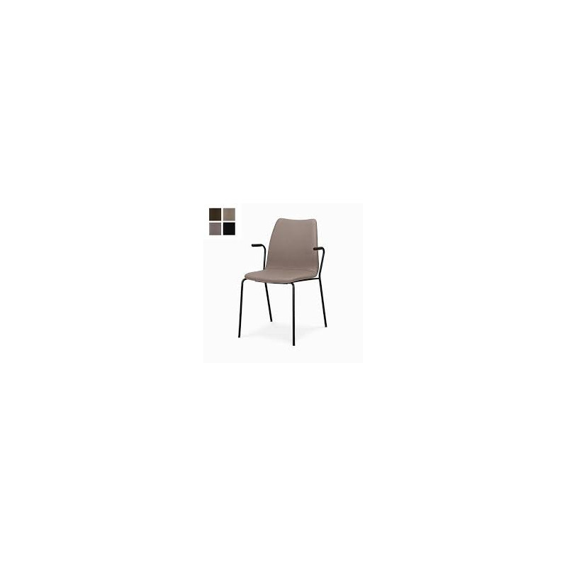 Karmstol inoff Knuff Helklädd Beige/Svart