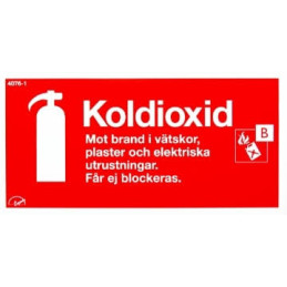 Skylt Brandsläckare...