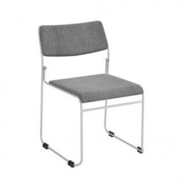 Stol Nice Stapelbar Grå/Silver