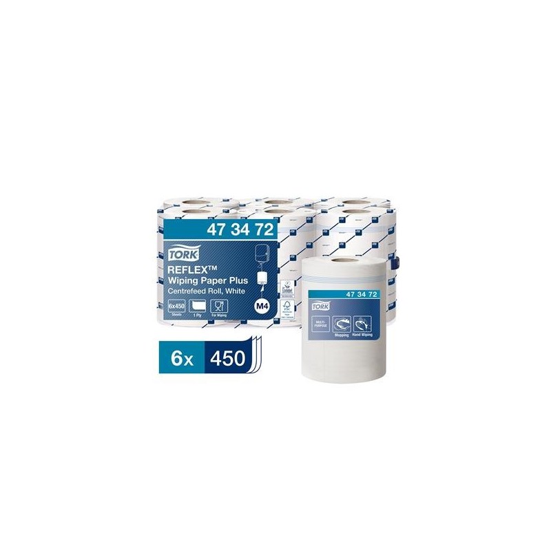 Torkrulle 6/fp Tork M4 Reflex Advanced 2-lag vit 194mm x 150m