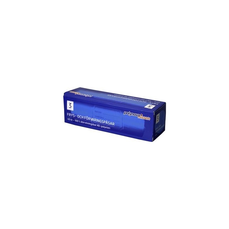 Fryspåse HD 3L 40 st/fp Kapsel 3L Transp
