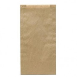 Papperspåse 1000/fp Plan invik 1/2kg brun 120/40x225mm