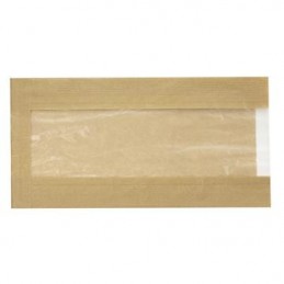 Papperspåse 1000/fp Med Fönster Brun 150/70x290mm