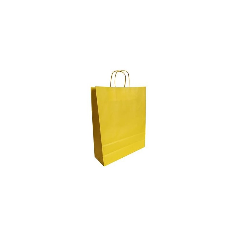 Bärkasse Tvin 300/krt Handtag Gul 18x8x22cm