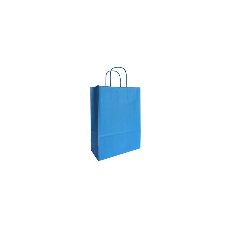 Bärkasse Papp Tvinn 250/krt Handtag Turkos 220x100x310mm
