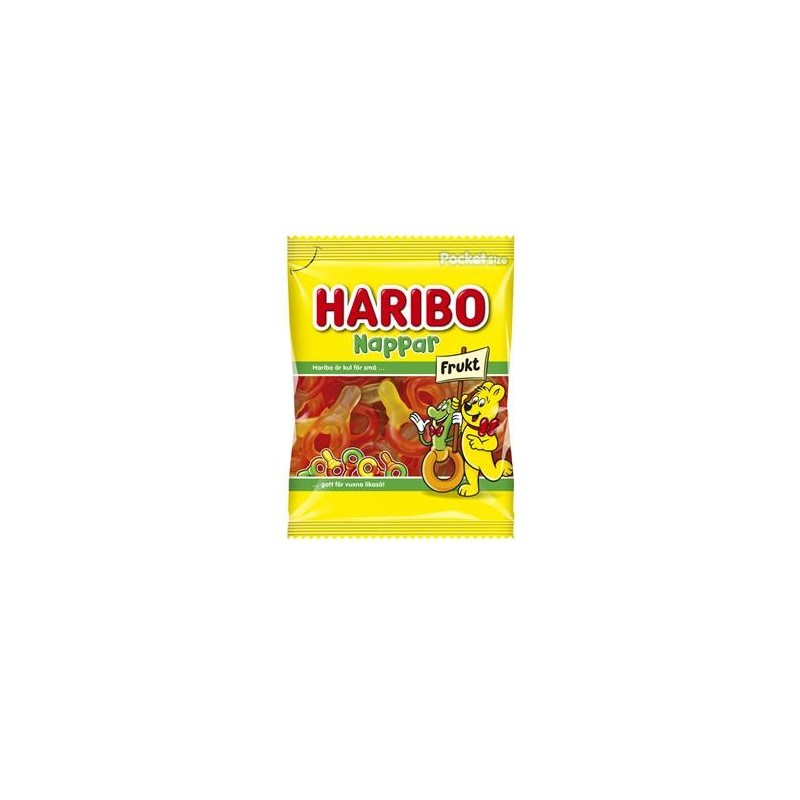Godis Haribo Nappar frukt 80g