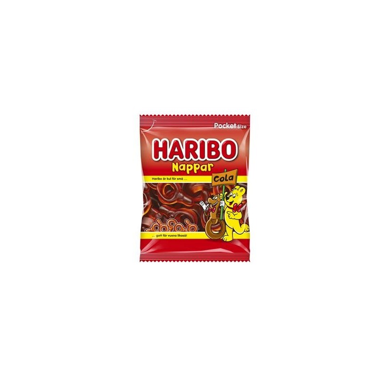 Godis Haribo Nappar cola 80g
