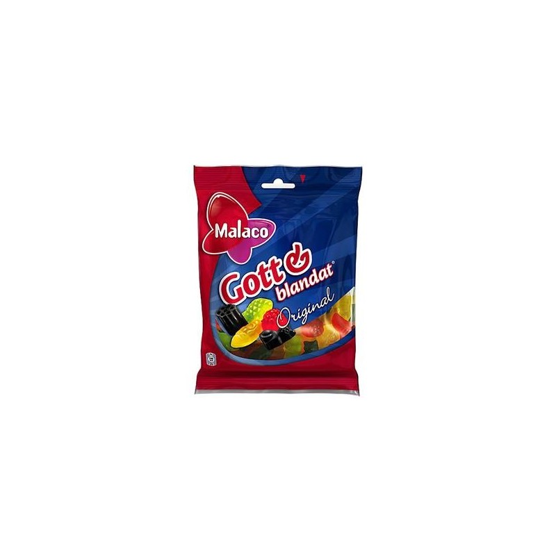 Godis 36/fp Malaco Gott & Blandat 160g