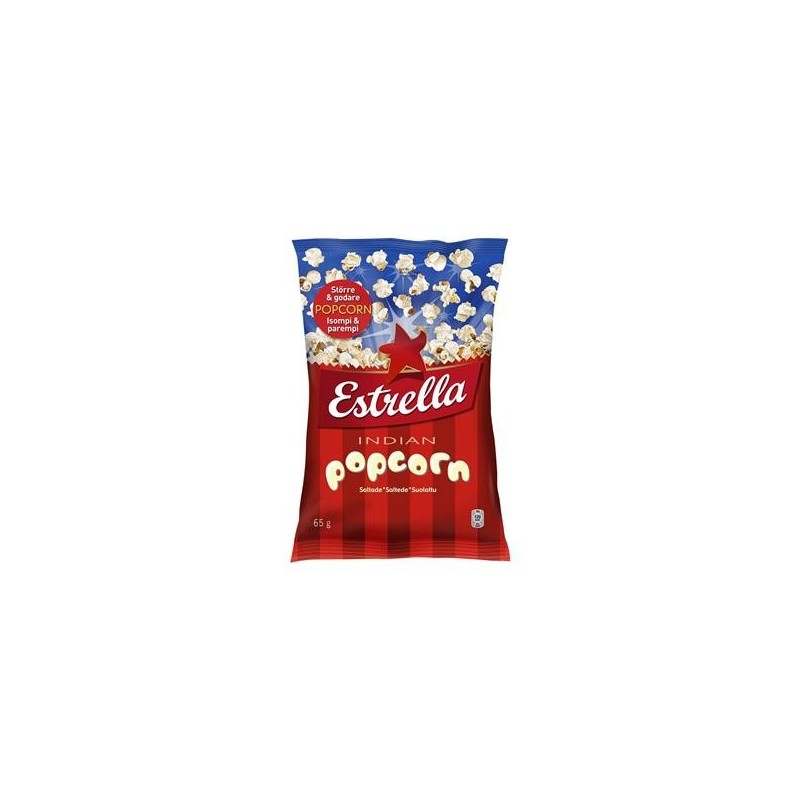 Popcorn Estrella Indian Salt 65g 15 st/krt