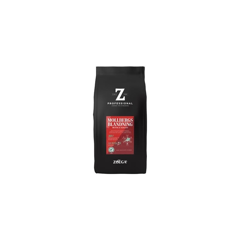 Kaffe Zoégas 8/fp Mollbergs blandning Hela Bönor 750g